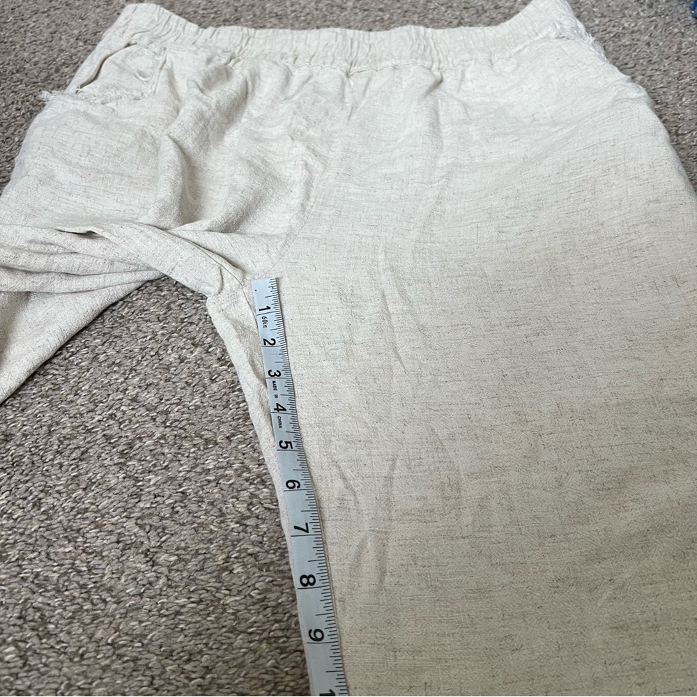 Umgee Wide Leg Pants in Light Natural - Picture 6 of 16